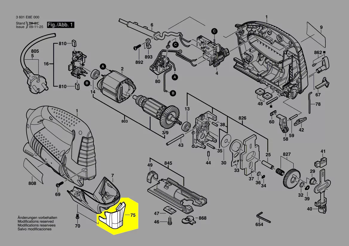 Capot recouvrement réf. 2 605 510 255 BOSCH
